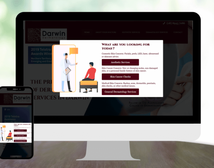 Faye Digital Portfolio - Darwin Dermatology